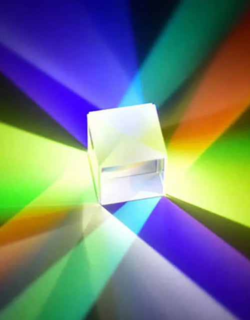 Load image into Gallery viewer, Optical Glass X-Cube Dichroic Cube Design Cube Prism RGB Combiner Splitter Educational Gift Class Physics Educational Toy
