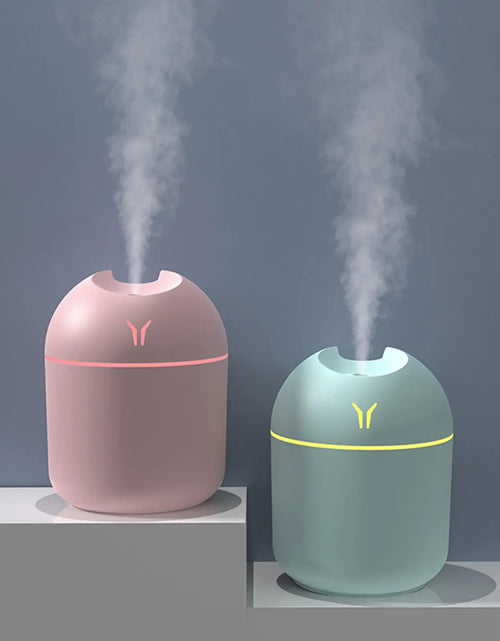 Load image into Gallery viewer, 250Ml Car Air Humidifier Cool Mist Aroma Essential Oil Diffuser with LED Night Mini Air Purifier for Car Home Desktop
