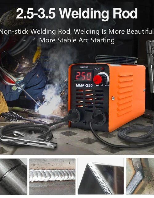 Load image into Gallery viewer, Portable ZX7 250A MMA Arc Welder Inverter Welding Machine 110V 220V Mini Iron Electric Welding Equipment Car Repairing Tools
