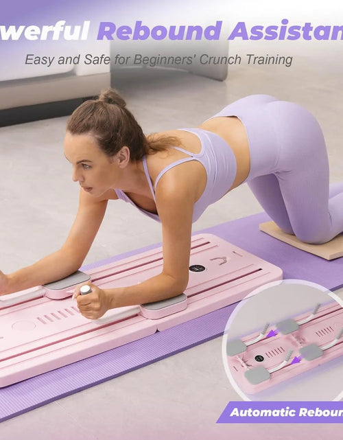 Load image into Gallery viewer, Multifunctional Abdominal Board Fitness Board Push up Board Automatic Rebound Abdominal Muscle Curling, Home Fitness Equipme
