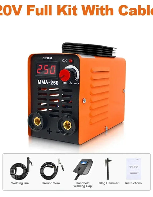 Load image into Gallery viewer, Portable ZX7 250A MMA Arc Welder Inverter Welding Machine 110V 220V Mini Iron Electric Welding Equipment Car Repairing Tools
