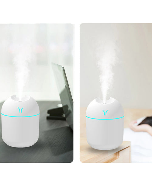 Load image into Gallery viewer, 250Ml Car Air Humidifier Cool Mist Aroma Essential Oil Diffuser with LED Night Mini Air Purifier for Car Home Desktop
